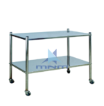 Stainess Steel Instrument Trolley Two Shelves