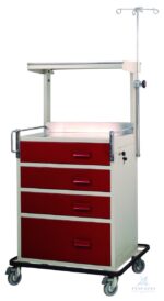 Stainless Steel Instrument Trolley Two Shelves – MNM Healthcare hospital furniture, view 2