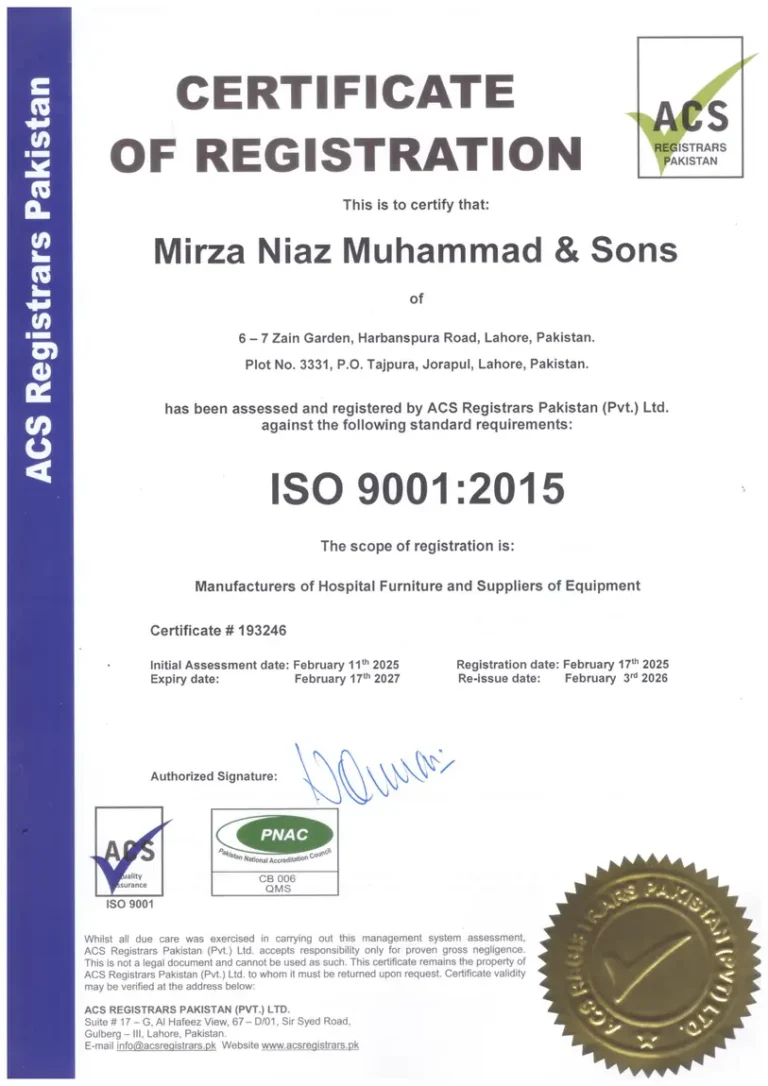 MNM Healthcare ISO 9001:2015 certificate